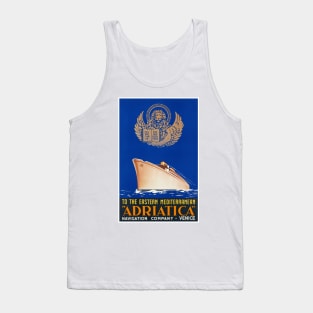 Vintage Travel Poster Italy Adriatica Tank Top